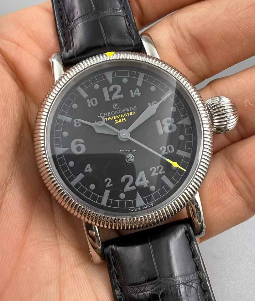Chronoswiss mechanical watch 44MM.Timemaster 24h