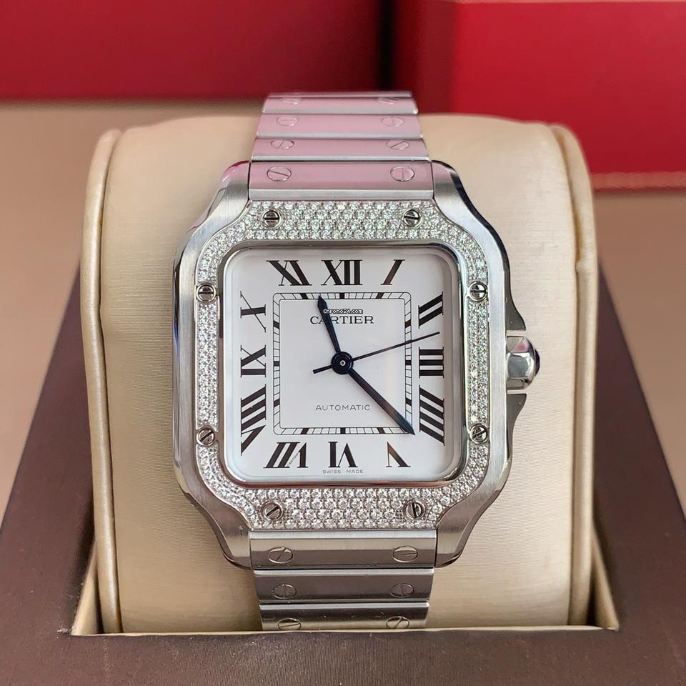 Cartier Watch  Santos Cartier Diamonds