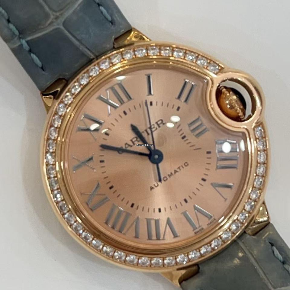 Cartier Ballon Bleu 33mm Diamond Watch