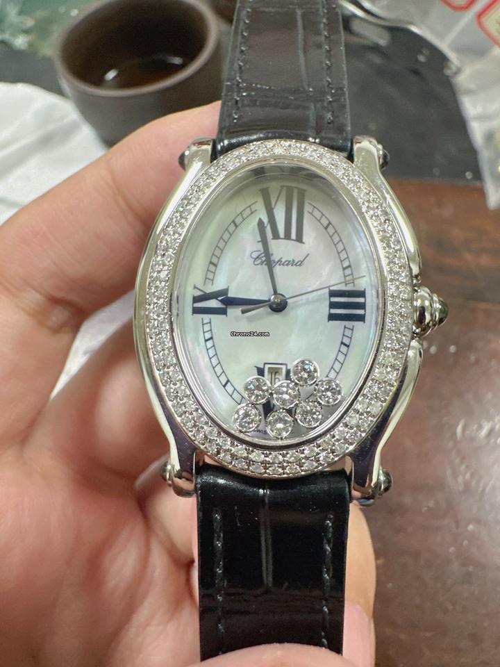 Chopard Sport 7 Floating Diamonds Oval Ladies Watch Happy