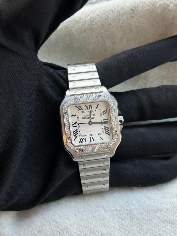 Cartier Watch  Santos Cartier Diamonds