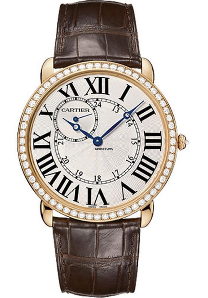 Cartier RONDE LOUIS 42MM WR007001 18K ROSE GOLD UNISEX WATCH