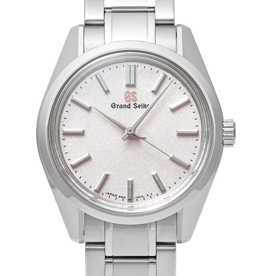 Seiko Pre-owned Grand Seiko Heritage Collection 44GS 55th Anniversary Limited Edition Cherry Blossom Design Ref. SBGW289 Men's Watch with Box and Warranty