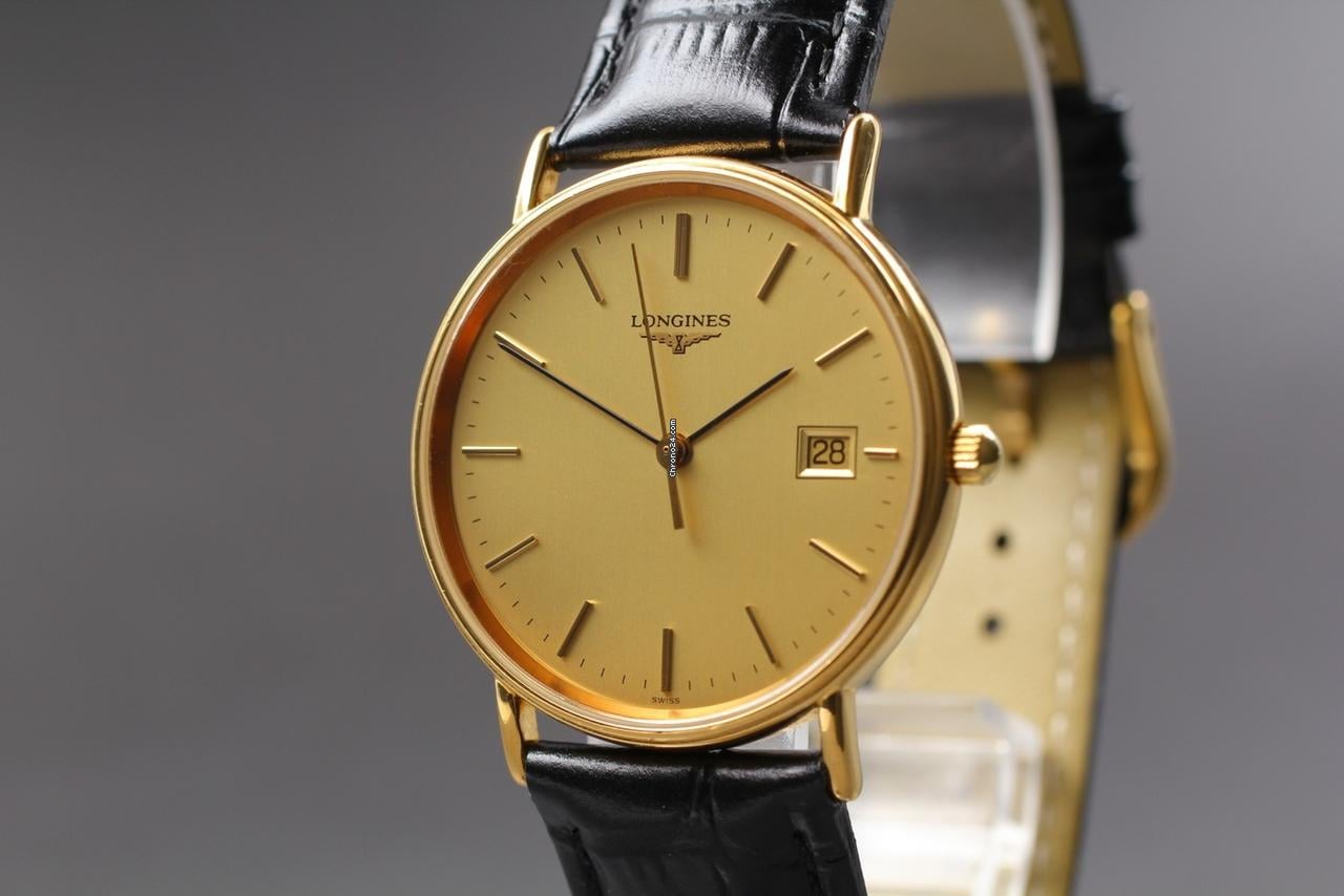 Longines Grand Classic L4.636.2 Gold Dial Date Quartz Men's Watch