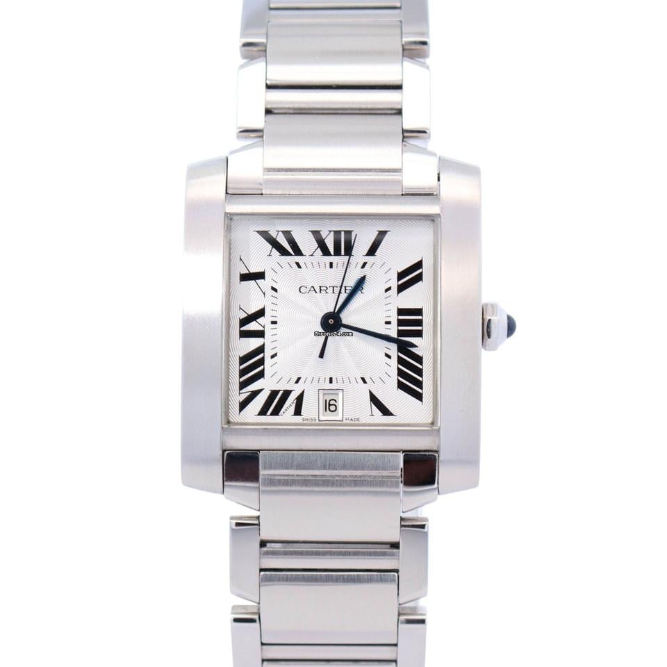 Cartier Tank 28mm White Dial Watch Ref# W51002Q3