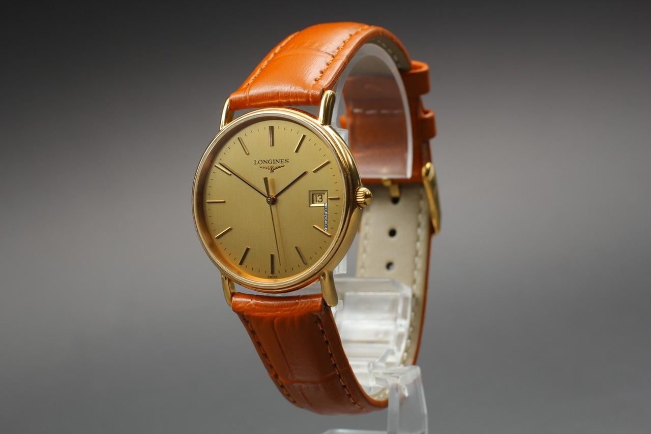 Longines Grand Classic L4.636.2 Gold Dial Date Quartz Men's Watch