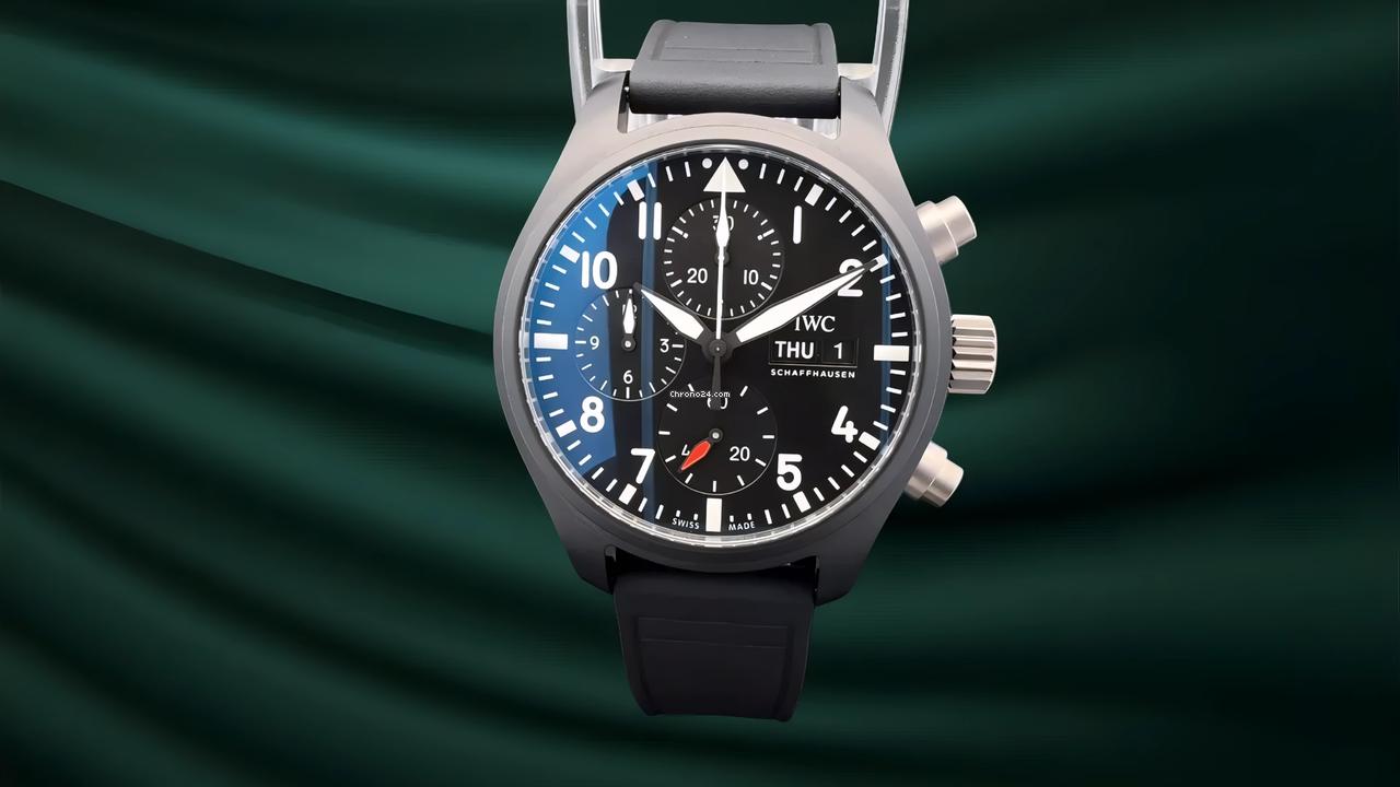 IWC NEW IW3894-01 Pilot's Watch Chronograph 41mm Top Gun Ceramic