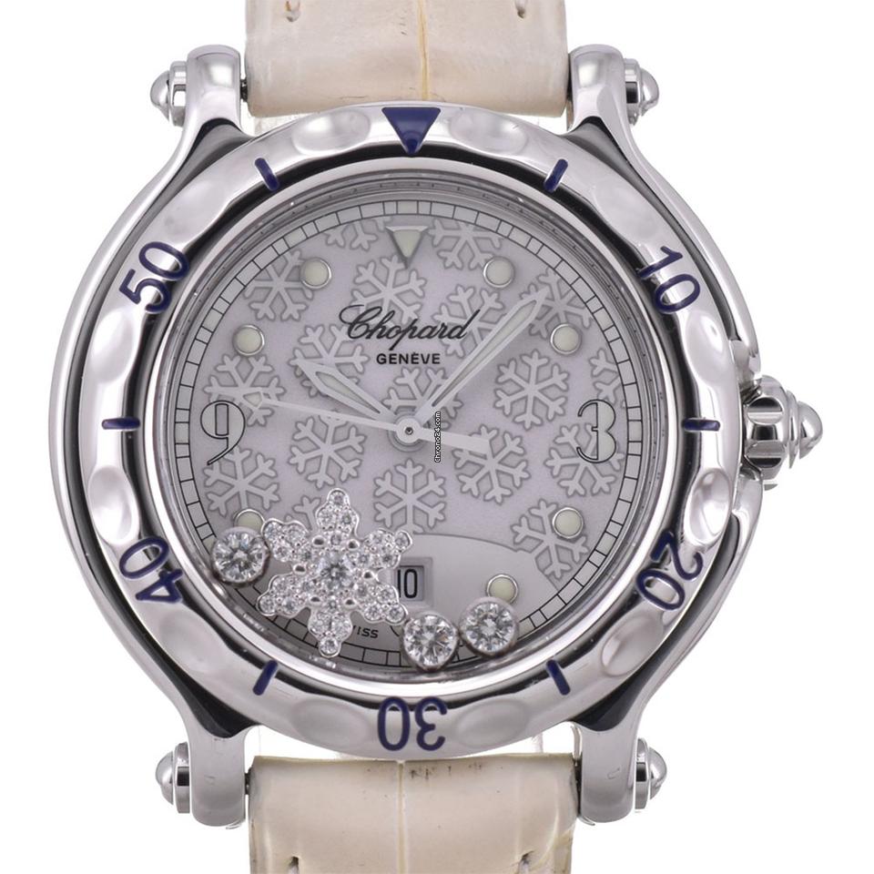 Chopard discount Chopard Happy sport snowflake diamond 27/8949 Quartz Ladies Watch Q #143705