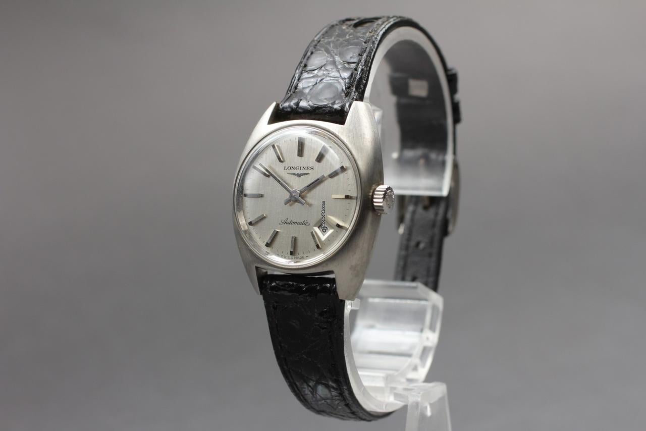 Longines cal.473 Silver Dial 25mm Date Automatic Women's Watch