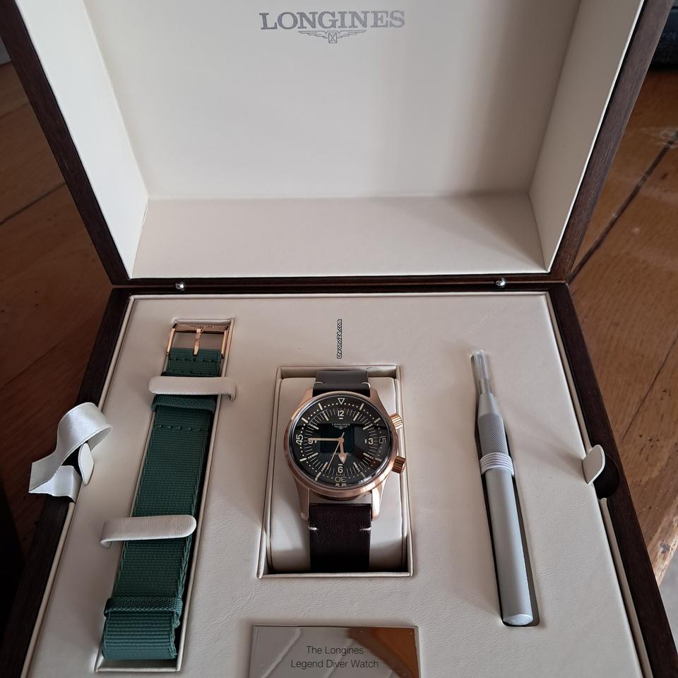 Longines Green Dial Men's Watch 42mm Longines Legend Diver