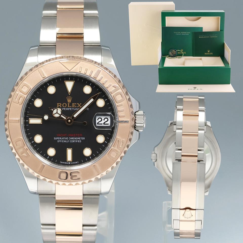 Rolex 2020 MINT Rolex Yacht-Master 268621 Two Tone Rose Gold 37mm Watch Box