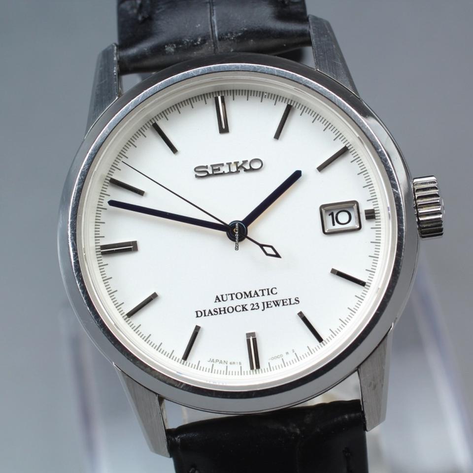 Grand Seiko Near MINT SEIKO Spirit SCVS009 6R15-00B0 Date White Auto 37mm Men's Watch