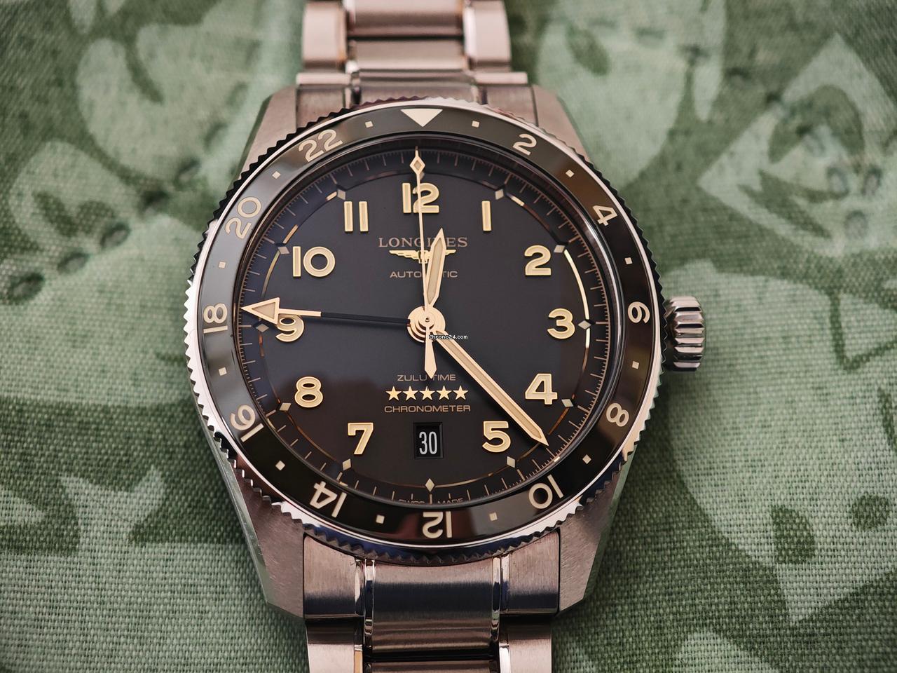 Longines Spirit Zulu Time Men's Automatic Watch 42mm